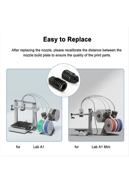 A1/a1 Mini, Ekstruder Hotend Yedek Mini 3D Yazıcılar Için 6 Adet 0,4 mm Sertleştirilmiş Çelik Nozul (Yurt Dışından) fiyatları