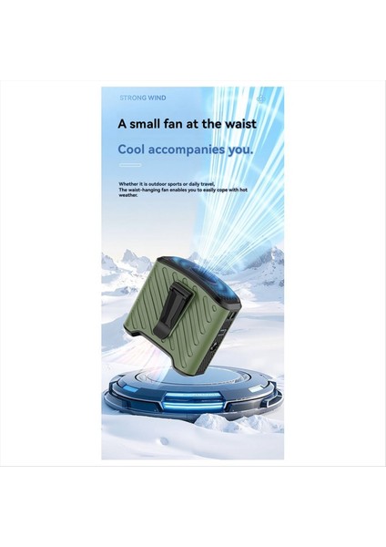 Belden Asılan Taşınabilir USB Şarjlı Vantilatör Büyük Kapasiteli Açık Hava Canlı Kamp El Tipi Küçük Elektrikli Yeşil (Yurt Dışından) indirimleri