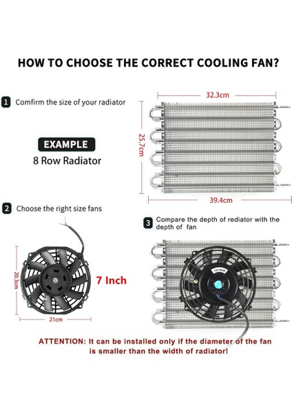 Evrensel 7 Inç 12V 80W 2100RPM Araba Klima Radyatör Soğutma Fanı Kanatlı Elektrikli Soğutma Kiti (Yurt Dışından) indirimleri