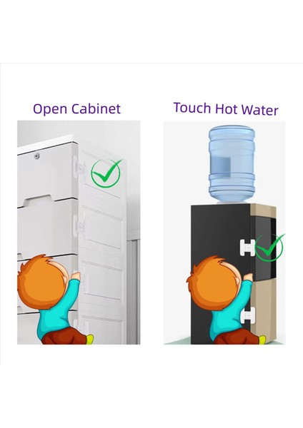 Buzdolabı Kilidi, Çocuklar Için Buzdolabı Kilidi, Bebekler Için Dolap Kilitleri, Çocuk Çekmece Kilitleri, Dondurucu Kapı Kilidi 8 Adet (Yurt Dışından) fiyatları