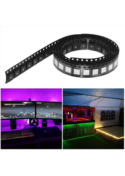 100 Adet WS2812B Rgb LED Çip 5050SMD Beyaz Pcb WS2812 Ayrı Ayrı Adreslenebilir Pikseller DC5V (Yurt Dışından) indirimleri