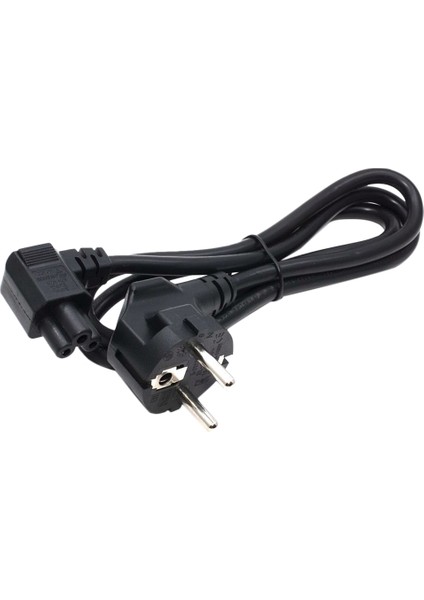Ab Fiş 2 Pin-4,8 mm - C5 90 Derece/açılı Kablo Güç Kablosu Kablosu Pc Monitör (Yurt Dışından)