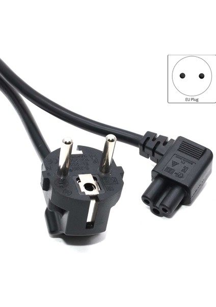 Ab Fiş 2 Pin-4,8 mm - C5 90 Derece/açılı Kablo Güç Kablosu Kablosu Pc Monitör (Yurt Dışından) fiyatları