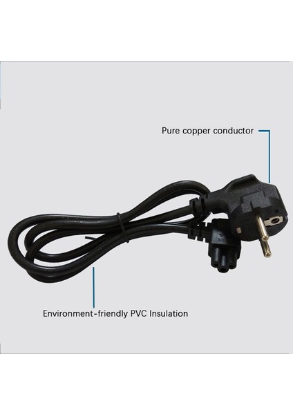 Ab Fiş 2 Pin-4,8 mm - C5 90 Derece/açılı Kablo Güç Kablosu Kablosu Pc Monitör (Yurt Dışından) modelleri