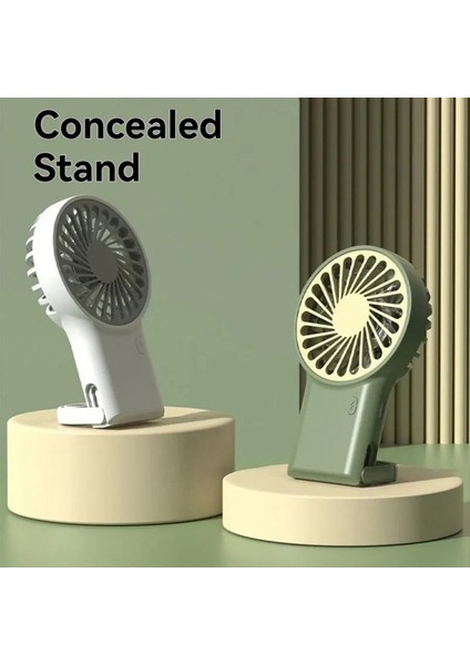 Katlanabilir El Tipi Vantilatör Taşınabilir Mini Masaüstü USB Şarjlı Dağcılık, Açık Hava, Ev Ofisi Için Uygun (Yurt Dışından) modelleri