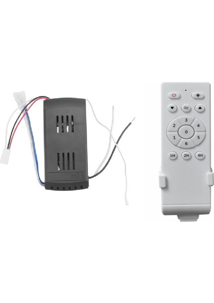 Evrensel Tavan Vantilatörü Uzaktan Kumanda Kiti Düşük Voltajlı 40W Dc Işık Sürücü Kontrol Cihazı 6 Hız ve Zamanlama (Yurt Dışından)