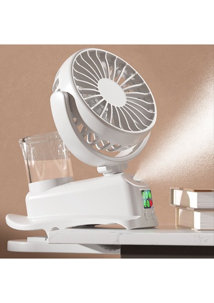 Şarjlı Dört Hızlı Sprey Fanı, Mini Kaide Klipsi, Ev ve Ofis Kullanımına Uygun, Kompakt, B (Yurt Dışından) fiyatları
