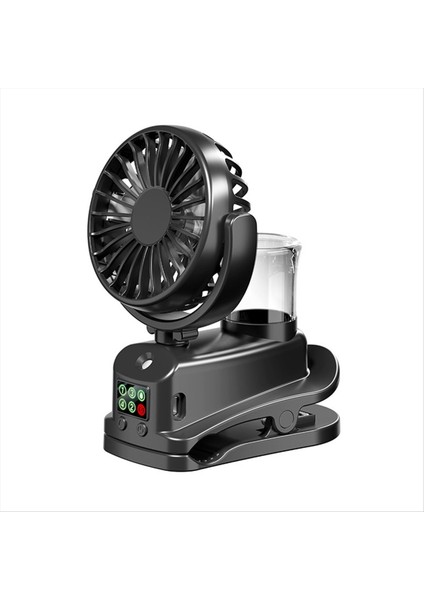 Şarjlı Dört Hızlı Sprey Fanı, Mini Kaide Klipsi, Ev ve Ofis Kullanımına Uygun, Kompakt, B (Yurt Dışından) fırsatları