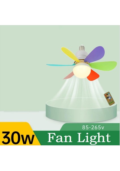 2'si 1 Arada LED Tavan Vantilatörü Işıklı 30W Soğutucu Lamba Çıkarılabilir Yaprak Uzaktan Kumanda 3000K-6500K AC85V-265V-C (Yurt Dışından) indirimleri