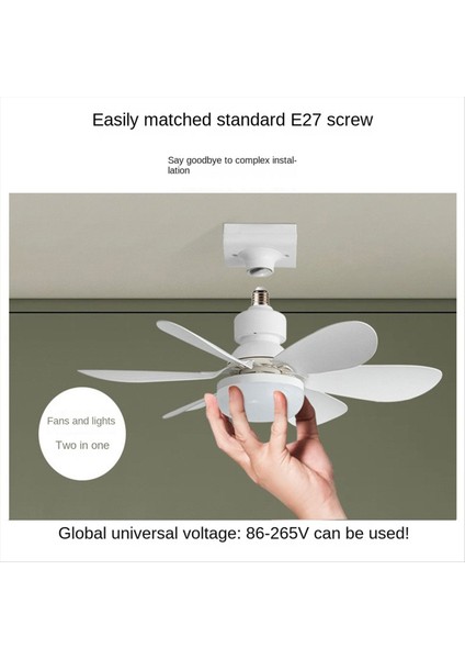 Tavan Vantilatörü Işıkları Yuvarlak Yatak Odası Restoran Enerji Tasarruflu E27 Vida Basit LED Işıklar, 30W (Yurt Dışından) fırsatları