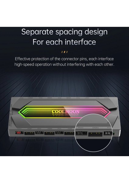 22'si 1 Arada 5V 3pin Argb ve Pwm Hub Kontrol Cihazı Fan Hub Ayırıcı Güç Uzaktan Kumandası Pc Soğutma Işık Şeridi Beyaz (Yurt Dışından) modelleri