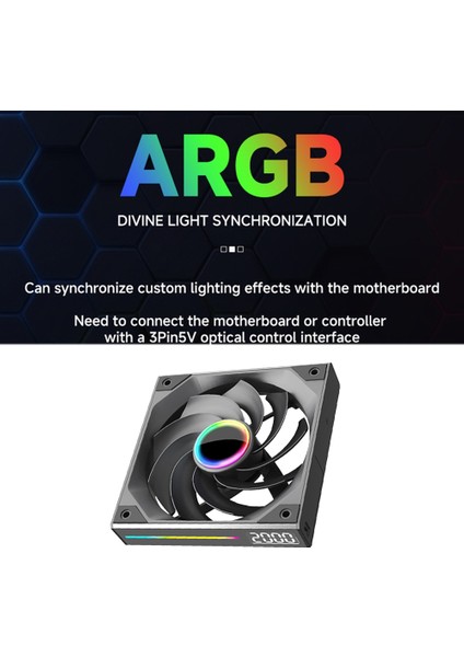 120MM Dijital Ekran Sessiz Kablosuz E Kasa Fanı Cpu Anakart Argb Işık Senkronizasyonu 4pın Pwm Ters (Yurt Dışından) fiyatları