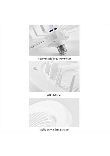 Işıklı Tavan Vantilatörü, E27 Kapalı Düşük Işık Elektrikli Fandelier Uzaktan Kumanda Üç Renk (Yurt Dışından) modelleri