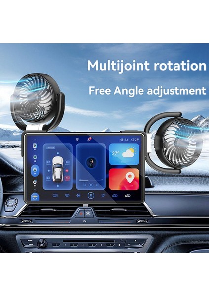 Araç Gösterge Paneli Için Elektrikli Soğutma Fanı Düşük Gürültü Seviyesi Kamyon Suv Güçlü 360° Dönebilen Araç (Yurt Dışından) modelleri