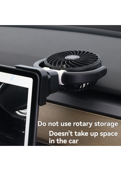 Araç Gösterge Paneli Için Elektrikli Soğutma Fanı Düşük Gürültü Seviyesi Kamyon Suv Güçlü 360° Dönebilen Araç (Yurt Dışından) fırsatları