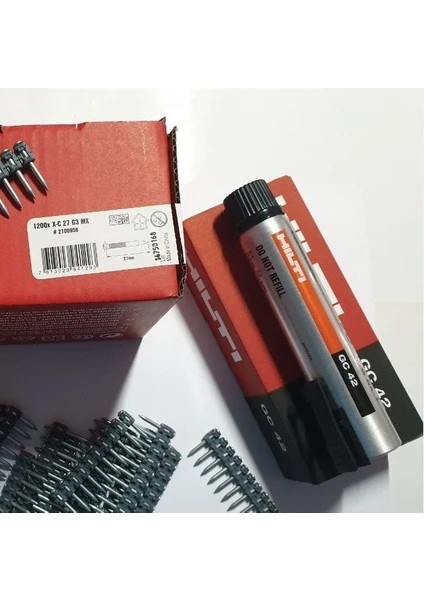 Hıltı Gx3 1200'LÜK Çivi 27MX + Gaz Tüpü GC42 fırsatları