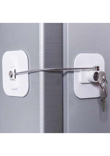 Buzdolabı Kilidi, Buzdolabı Kilitleri, Çocuk Güvenliği Için Anahtarlı Dondurucu Kilidi, Dolap Kilitleri - 4'lü Paket (Yurt Dışından) modelleri