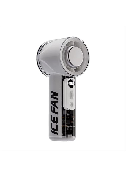 Taşınabilir El Tipi Buz Soğutma Fanı 100 Hız 3000MAH LED Dijital Ekranlı Mini Klima Dış Mekan/ofis/seyahat Için (Yurt Dışından)