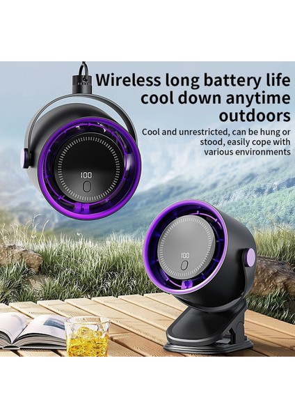 3'ü 1 Arada Klipsli Sirkülasyon Fanı 100 Hız Ayarlanabilir Mini Masa Şarj Edilebilir Ofis Dış Mekan Kliması (Yurt Dışından) indirimleri