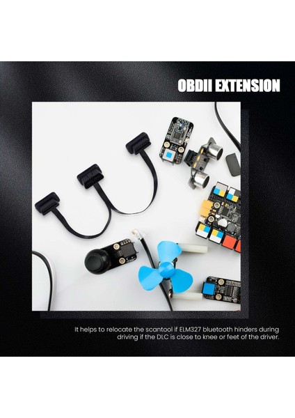 Obdıı Uzatma Çift Konnektör Y Ayırıcı Obd Obd2 16PIN Erkek - Dişi Bağlantı Düz + Ince (Yurt Dışından) fiyatları