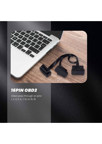 Obdıı Uzatma Çift Konnektör Y Ayırıcı Obd Obd2 16PIN Erkek - Dişi Bağlantı Düz + Ince (Yurt Dışından) fırsatları