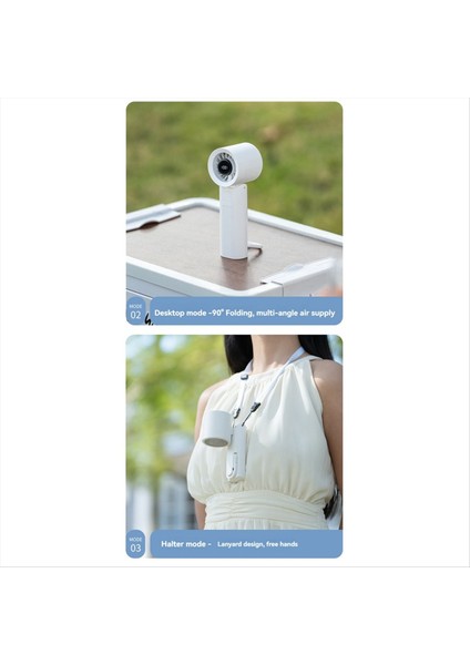 Taşınabilir El Tipi Vantilatör Kişisel 100 Hızlı Sonsuz Halter Masaüstü Ofis Dış Mekan Beyaz (Yurt Dışından) indirimleri