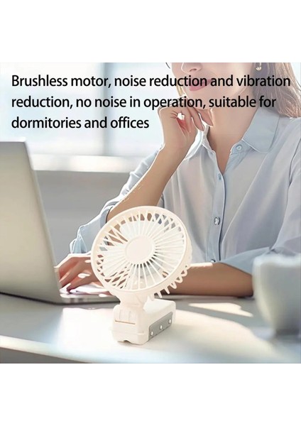 Klipsli Fan Şarj Edilebilir Ayarlanabilir Katlanabilir Kişisel Taşınabilir 3 Hızlı El Tipi Soğutucu Küçük Soğutma Aksesuarları A (Yurt Dışından) indirimleri