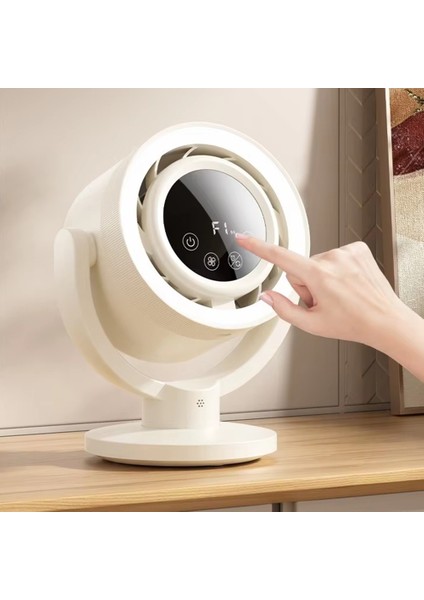 Yapay Zeka Kontrollü, Sesli, Dokunmatik Dijital Ekranlı, Kanatsız USB Masaüstü Vantilatör, Dış Mekan ve Ev Kullanımı Için (Yurt Dışından) indirimleri