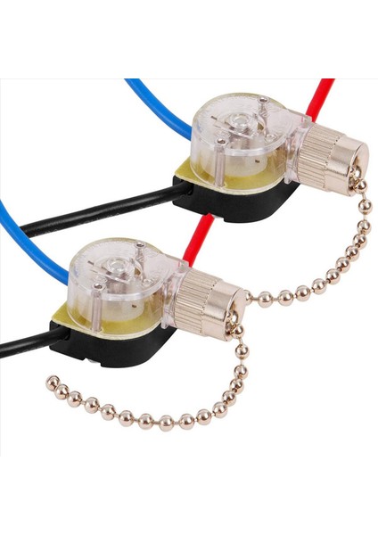 6'lı Paket Tavan Vantilatörü Işık Anahtarı ZE-110 3 Yönlü Hızlı Çekme Zinciri Yedek Parçası (Nikel) (Yurt Dışından) fırsatları