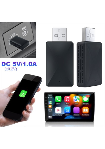 2'si 1 Arada Kablosuz Carplay Android Auto Adaptörü Wifi Bt Connect USB Dongle Iphone6 11 Kablolu Carplay (Yurt Dışından) indirimleri