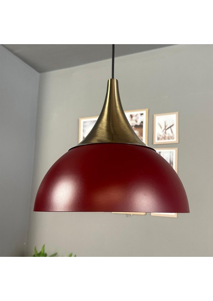 Yimpi Vişne Çürüğü Avize Tekli Sarkıt Eskitme Kubbe Başlık Salon Mutfak Kuaför Dekoratif Aydınlatma fiyatları