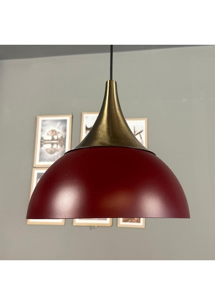 Yimpi Vişne Çürüğü Avize Tekli Sarkıt Eskitme Kubbe Başlık Salon Mutfak Kuaför Dekoratif Aydınlatma fırsatları