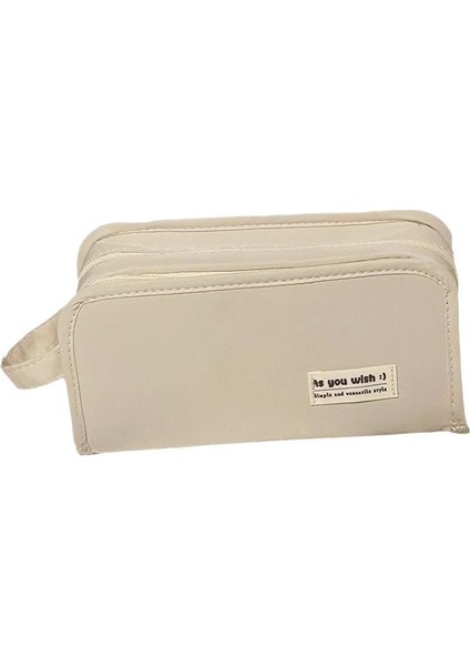 Öğrenci Basit Büyük Kapasiteli Yüksek Görünümlü Kırtasiye Çantası Kalem Çantası (Yurt Dışından)