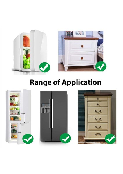 Buzdolabı Kilidi, Buzdolabı Kilitleri, Çocuk Güvenliği Için Anahtarlı Dondurucu Kilidi, Dolap Kilitleri - 4'lü Paket (Yurt Dışından) indirimleri