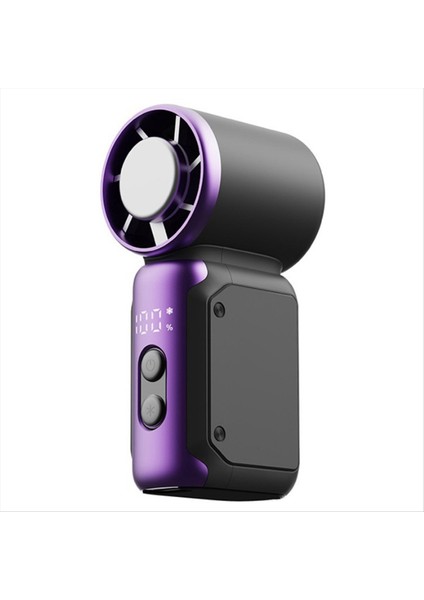 Taşınabilir Mini Fan Taşınabilir Fanlar 100 Hızı USB Şarj Edilebilir Ekranlı Yüksek Soğuk Kompresörlü Fan, A (Yurt Dışından)