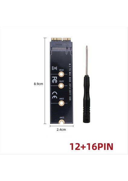 Pro 2013-2017 A1465 A1466 A1398 12+16PIN - Nvme M-Key M.2 Pcı-E 4.0 SSD Sabit Disk Adaptörü Dönüştürücü (Yurt Dışından) modelleri
