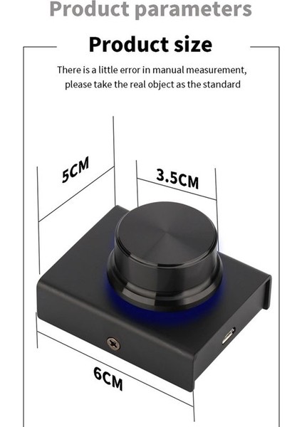 USB Bilgisayar Ses Kontrol Cihazı Multimedya Pc Hoparlörü Harici Ses Kontrol Ayar Düğmesi Yedek Aksesuarlar (Yurt Dışından) fiyatları