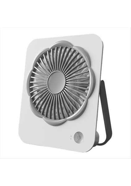 Taşınabilir Masa Vantilatörü USB Şarj Edilebilir Ultra Ince 180° Eğilebilir Katlanabilir Kişisel Sessiz El Tipi Ofis Için Gri (Yurt Dışından)