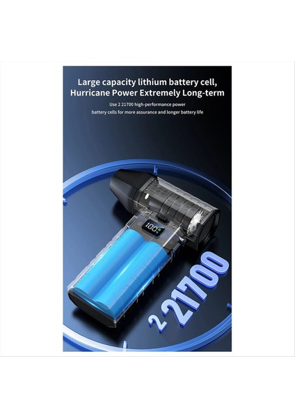 100 Vites ve LED Işıklı F9 80000 Rpm Turbo Saç Kurutma Makinesi, Iç/dış Mekan Çok Amaçlı Kullanım Için Yüksek Güçlü Jet Üfleyici (Yurt Dışından) fırsatları