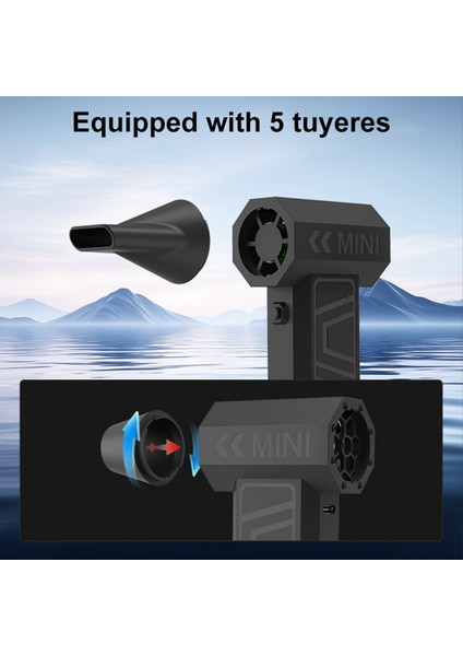 Fan 5 Çıkışlı Nozullar Kar Üfleme 130000 Rpm Şarjlı Araba Elektrikli Hava Tozlama Temizleme Üfleyici Alet A (Yurt Dışından) indirimleri