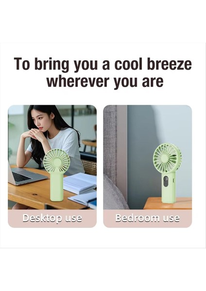 USB Taşınabilir Mini Fan Taşınabilir 3 Hızlı Hızlı Şarjlı Dijital Ekranlı Iç Mekan, Dış Mekan, Makyaj, Seyahat B (Yurt Dışından) fırsatları