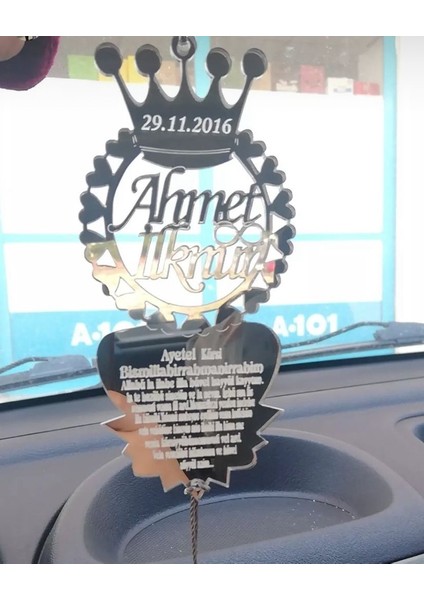 Kişiye Özel Dikiz Aynası Süsü //ayet-El Kürsi Yazılı fiyatları