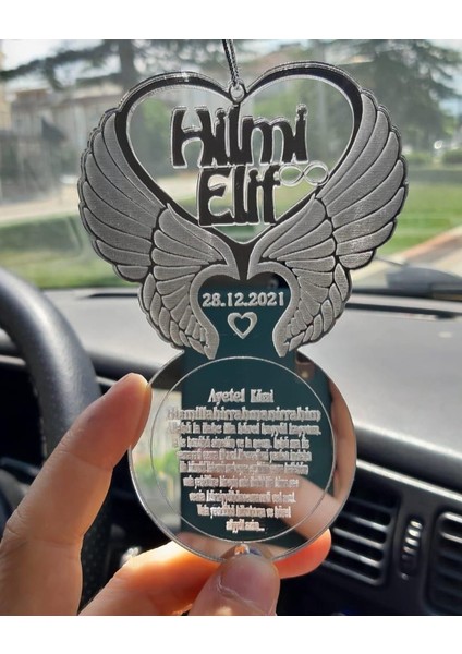 Kişiye Özel Dikiz Aynası Süsü Kanatlı Özel