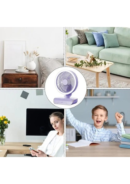 Salınımlı Hava Sirkülatörlü Vantilatör 5 Hızlı Kişisel Uzaktan Kumandalı 4000MAH Şarj Edilebilir Yeşil (Yurt Dışından) fiyatları