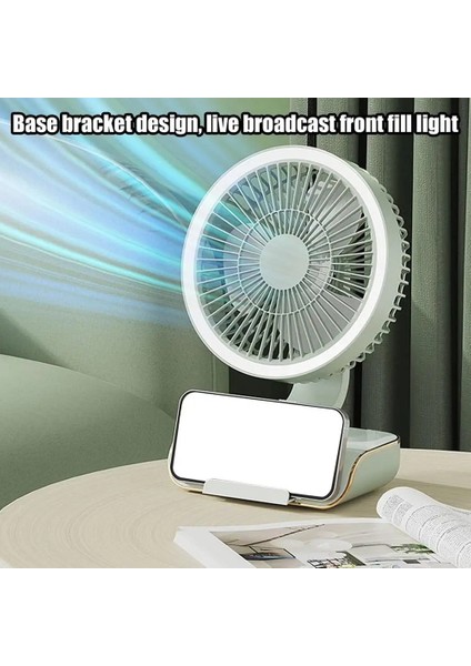 Salınımlı Hava Sirkülatörlü Vantilatör 5 Hızlı Kişisel Uzaktan Kumandalı 4000MAH Şarj Edilebilir Yeşil (Yurt Dışından) fırsatları