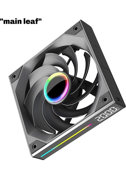 120MM Dijital Ekran Sessiz Kablosuz E Kasa Fanı Cpu Anakart Argb Işık Senkronizasyonu 4pın Pwm Normal (Yurt Dışından) fırsatları