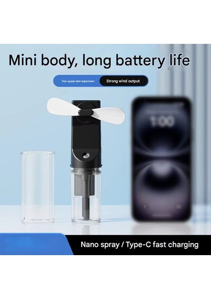 Taşınabilir El Tipi Su Sisli Vantilatör - Açık Hava, Öğrenci Yurdu Yaz Mevsimi Için Mini Soğutma (Yurt Dışından) indirimleri