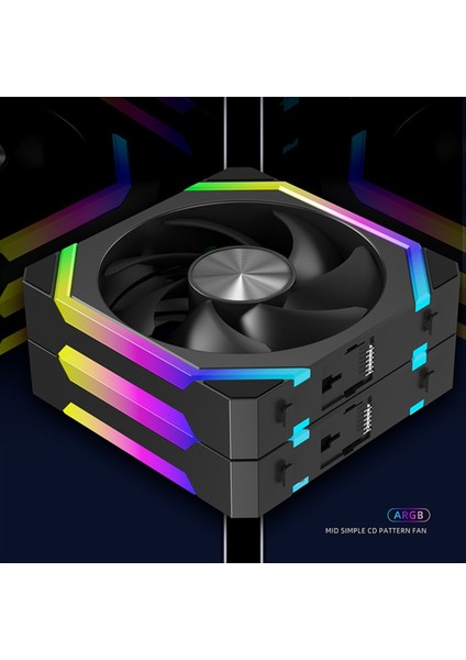 Bilgisayar Kasası Fanı 12V 12CM 5V 3pın Argb Soğutma 4pin Pwm Büyük Hava Hacmi 41.96CFM/800-1800RPM Siyah (Yurt Dışından) modelleri