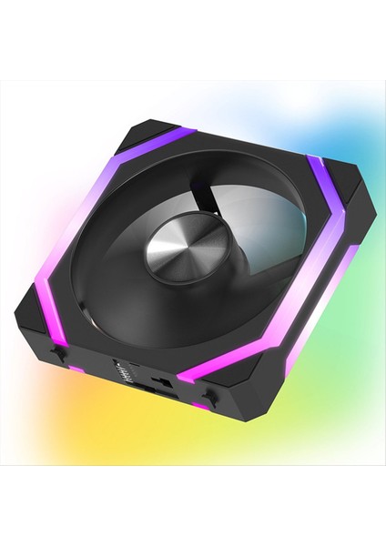 Bilgisayar Kasası Fanı 12V 12CM 5V 3pın Argb Soğutma 4pin Pwm Büyük Hava Hacmi 41.96CFM/800-1800RPM Siyah (Yurt Dışından) fırsatları