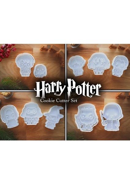 Harry Potter Temalı 10LU Set Kurabiye Hamur Kalıbı